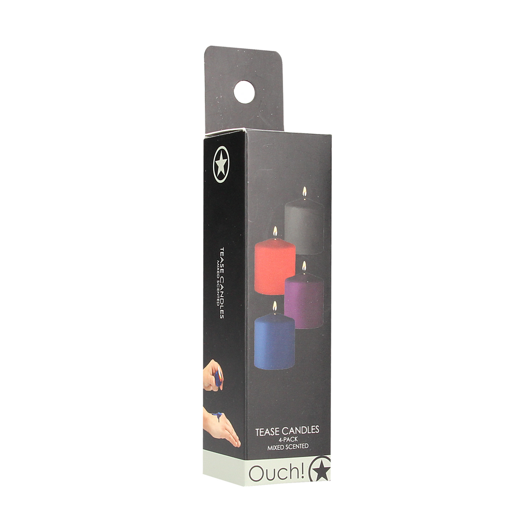 Ouch! by shots Tease Candles - Mix - 4 Stuks - Multicolor (7423522536513)