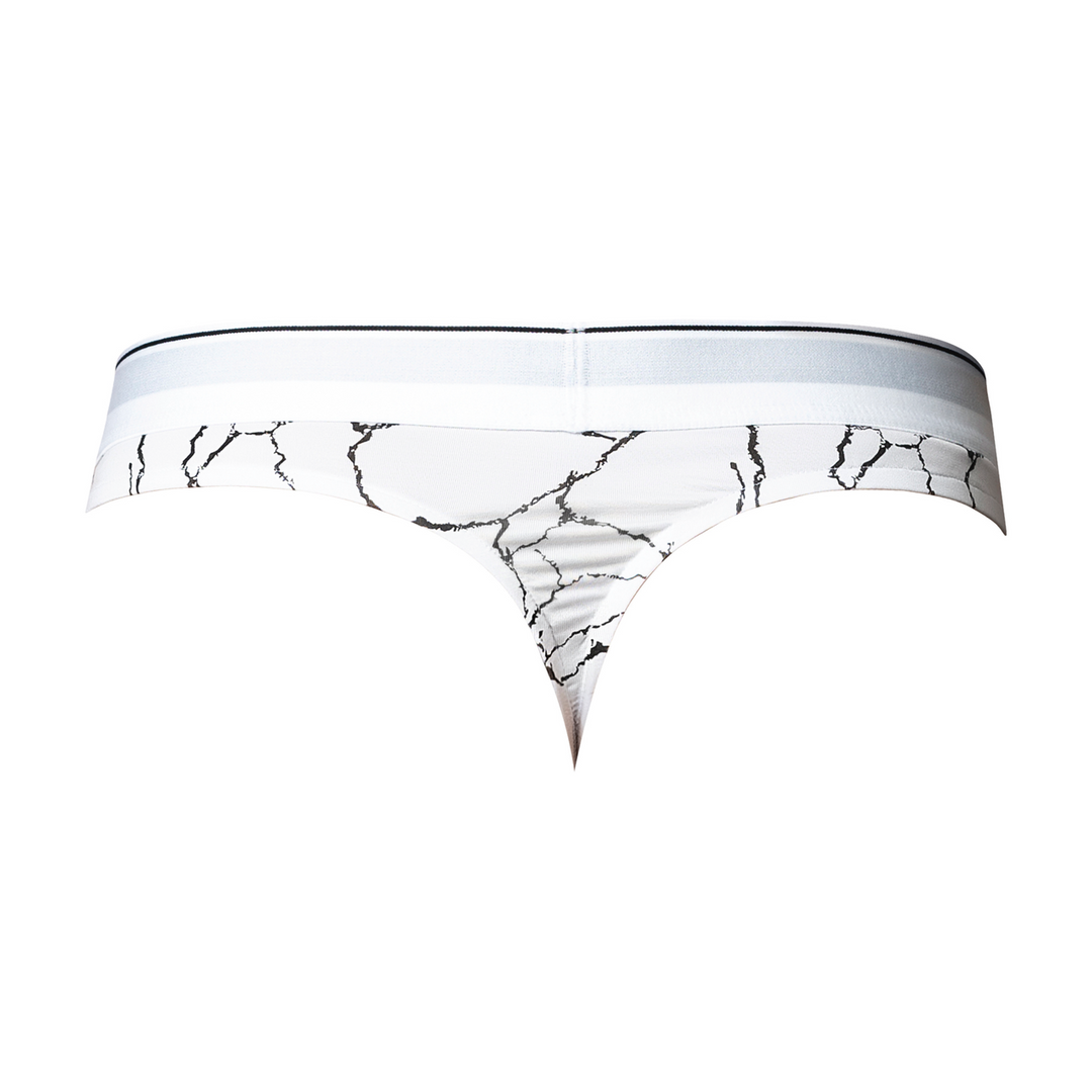 Male power Tanga - L/XL - Witte Marmer (845830094818)