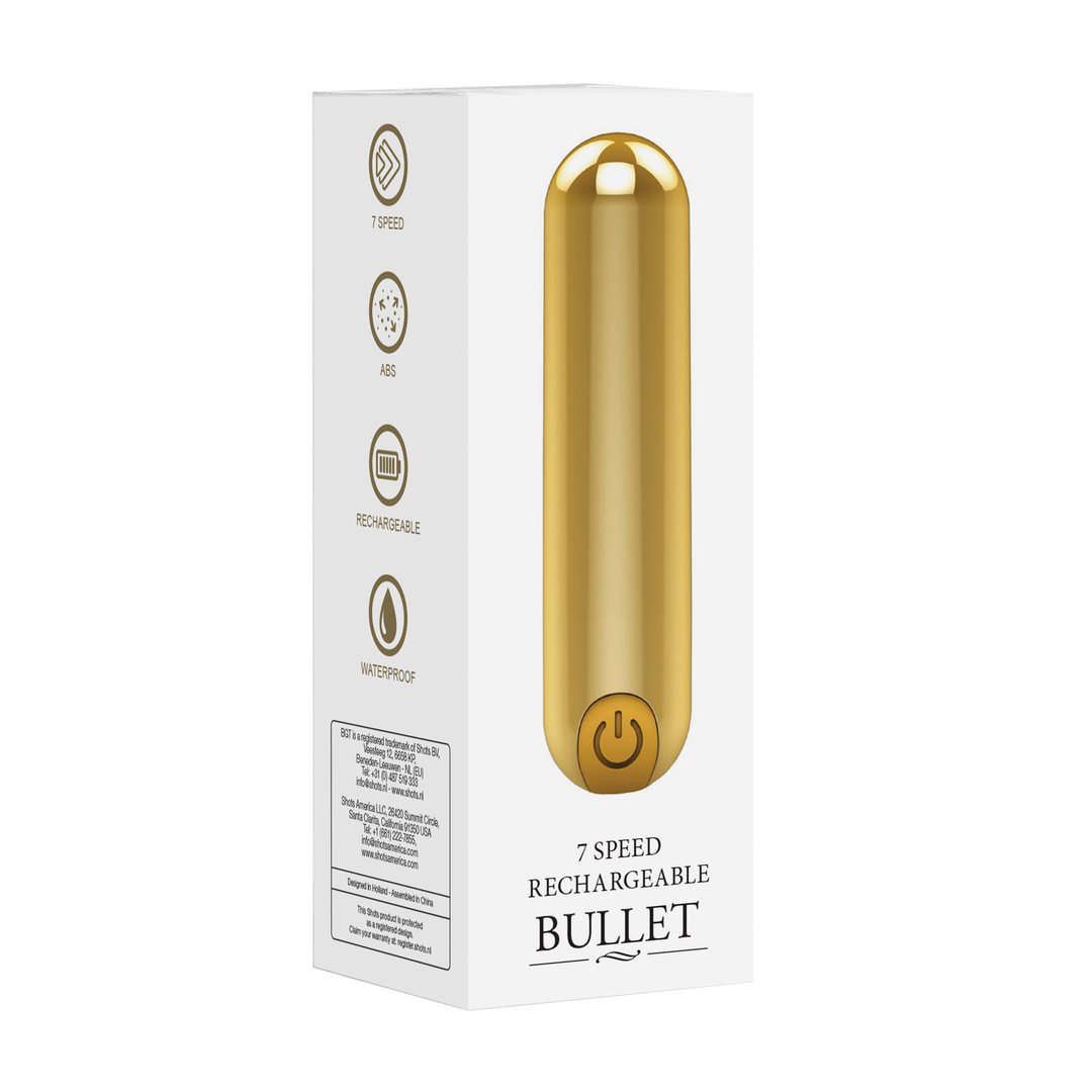 Be good tonight by shots 10 Speed Oplaadbare Bullet - Goud (8714273928856)