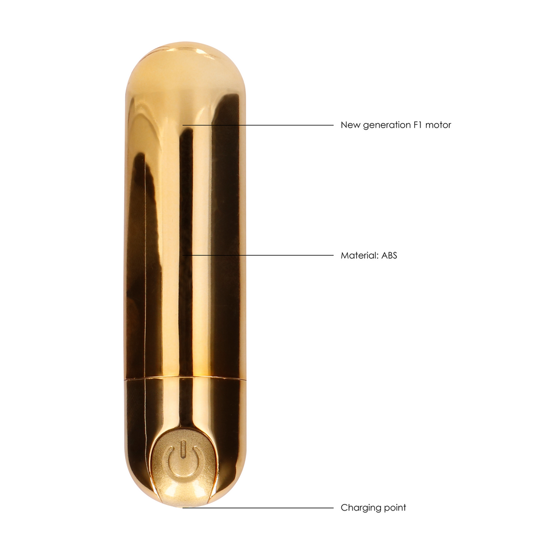 Be good tonight by shots 10 Speed Oplaadbare Bullet - Goud (8714273928856)