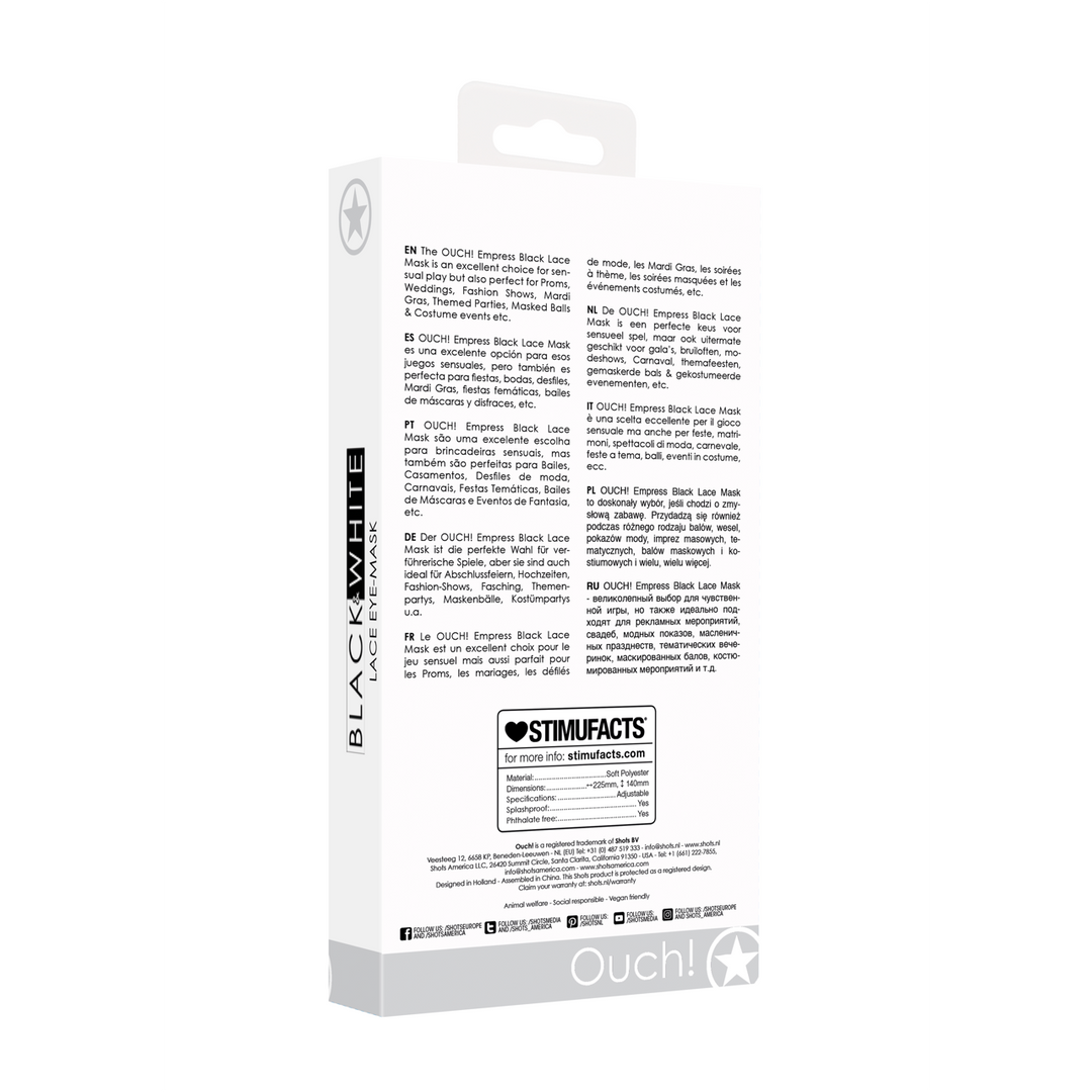 Ouch! by shots Keizerin - Kanten Masker (7423522576564)