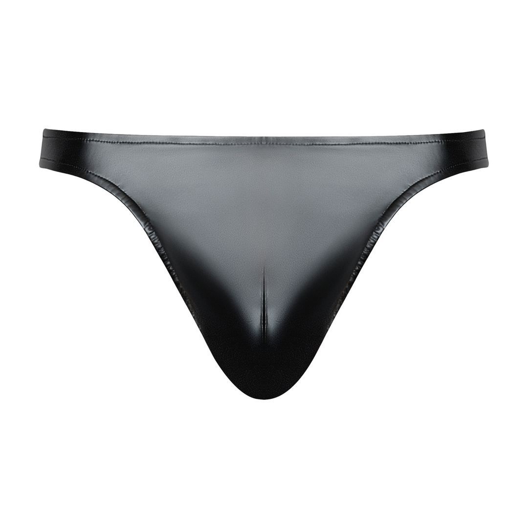 Male power Wetlook Bong Thong - S/M - Zwart (845830095129)