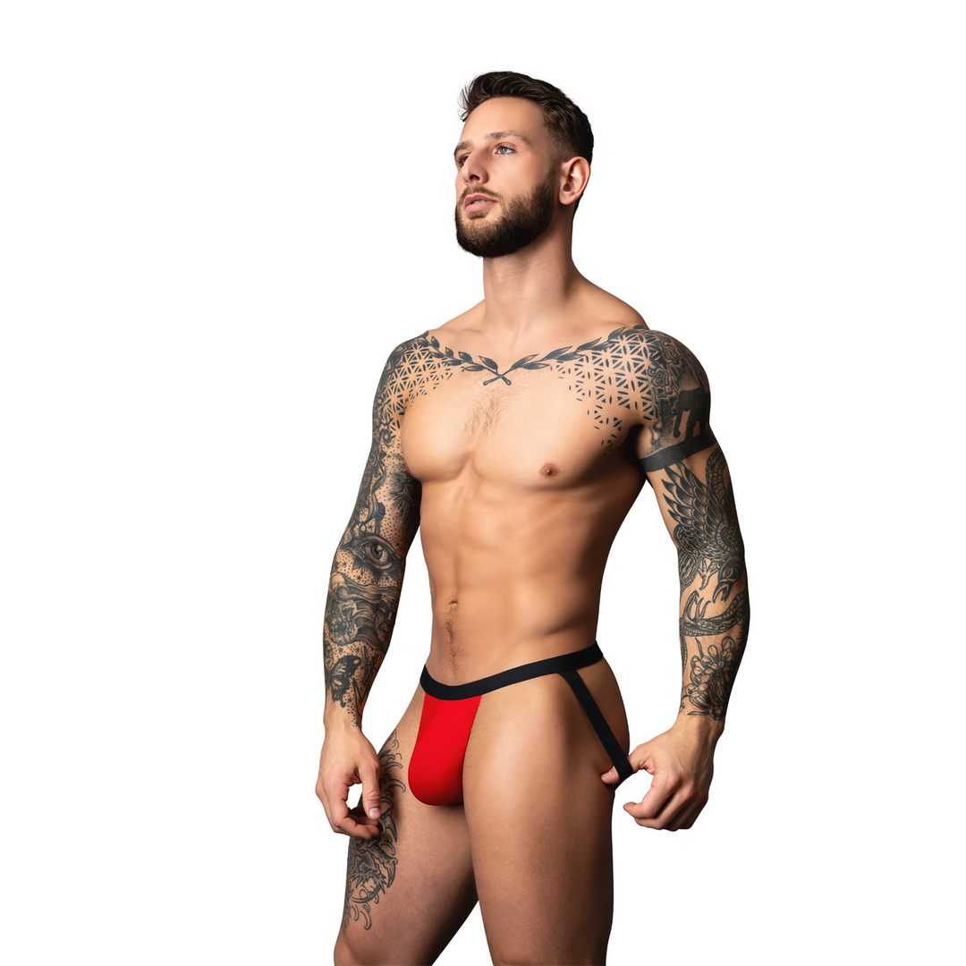 Male power Jock - S/M - Rood/Zwart (845830095006)