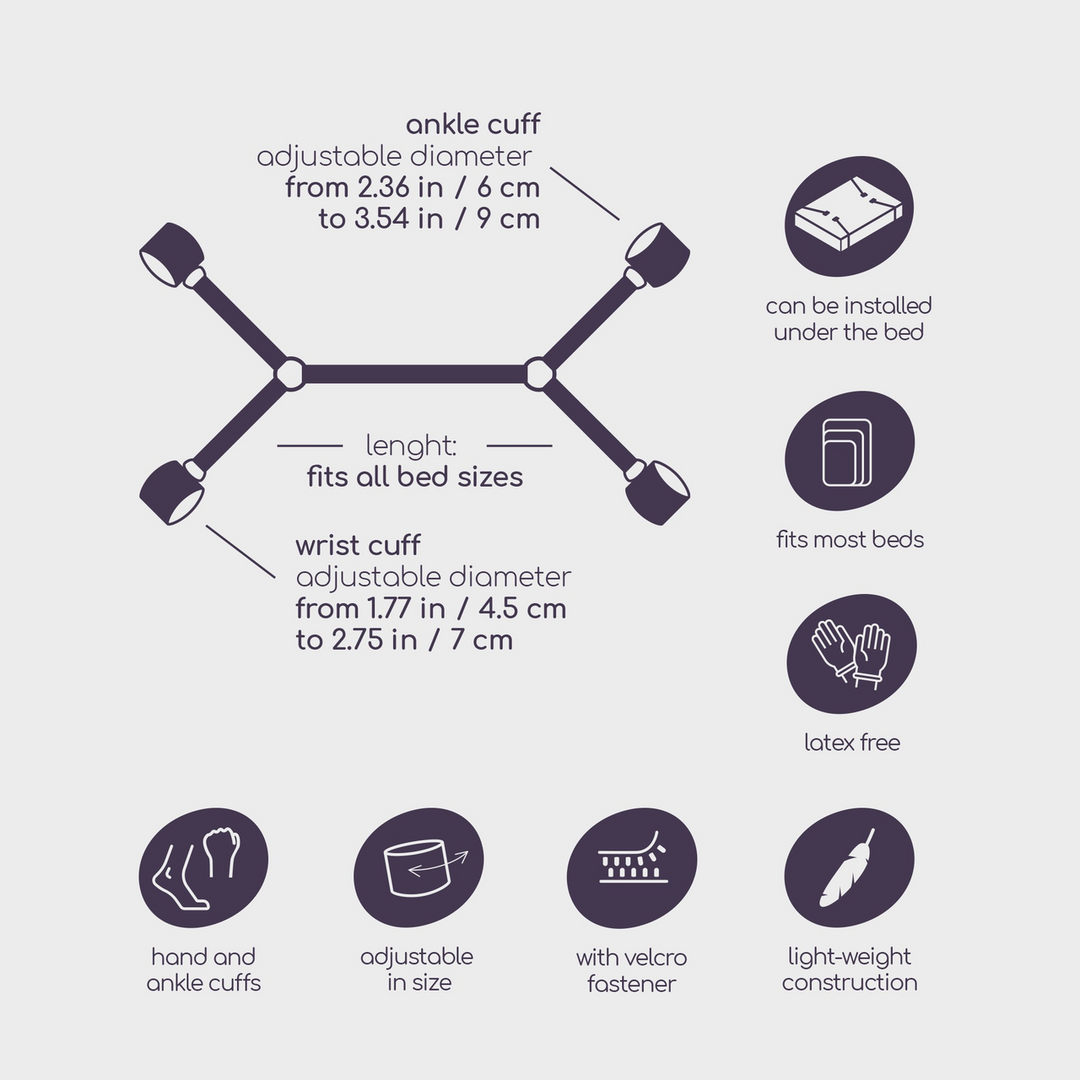 Crushious Universele Bedbeperkingen - Zwart (799632355106)