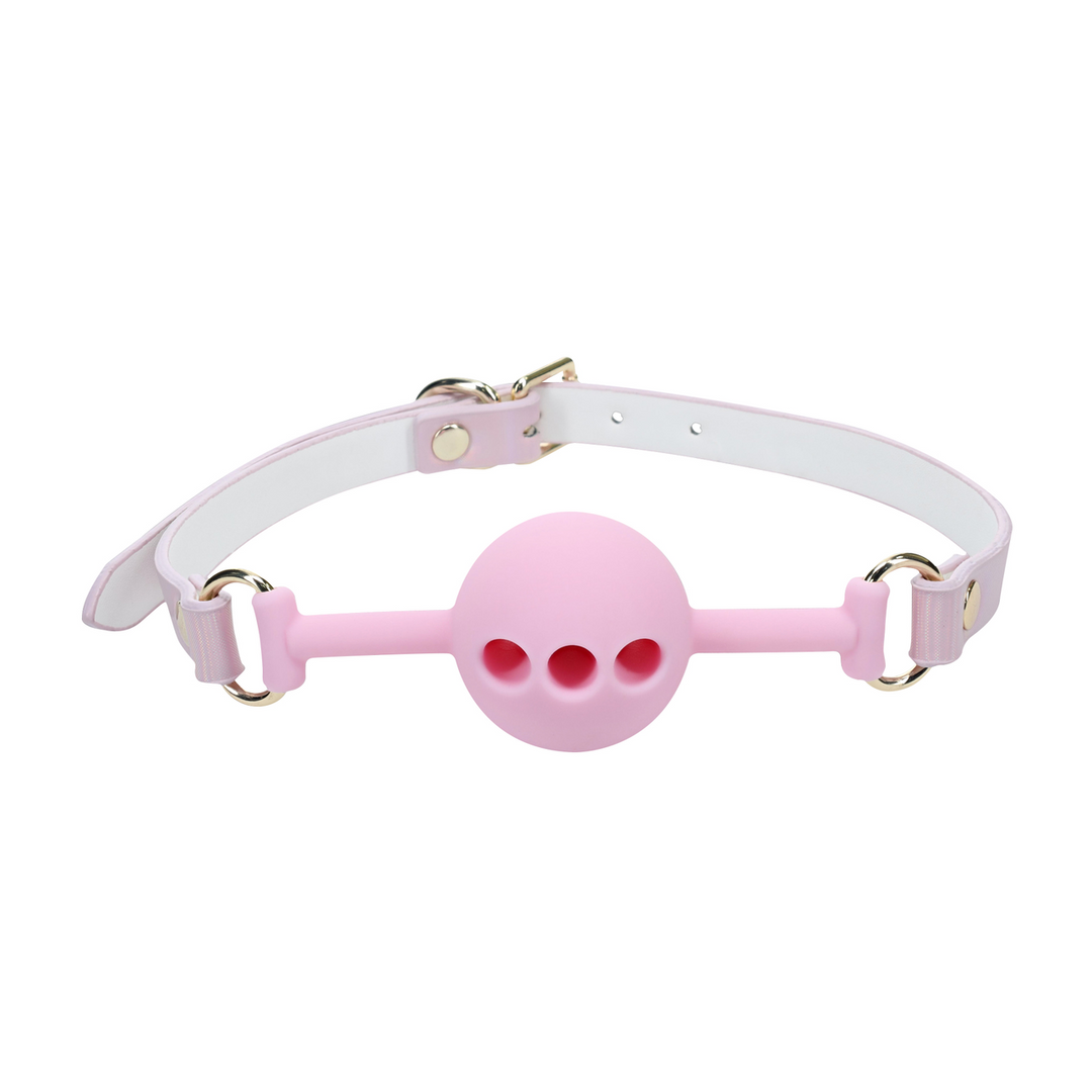 Ouch! by shots Paris Collectie - Siliconen Ball Gag - Roze (8714273056337)
