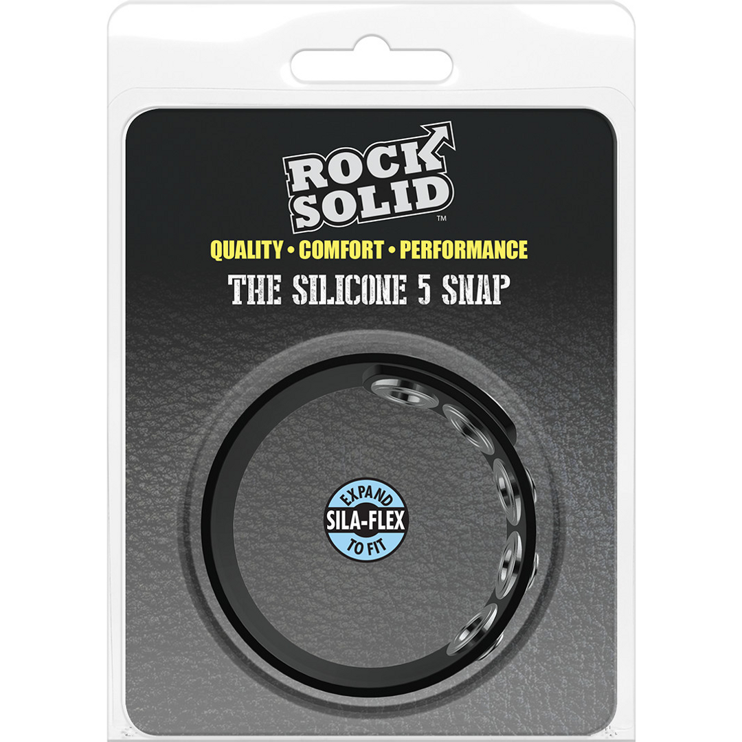 Doc johnson De Silicone 5 Snap - Cockring (6768903842120)