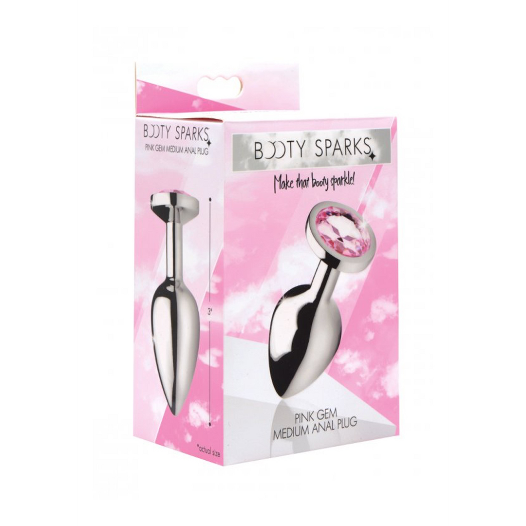 Xr brands Roze Edelsteen - Butt Plug - Medium (848518029867)