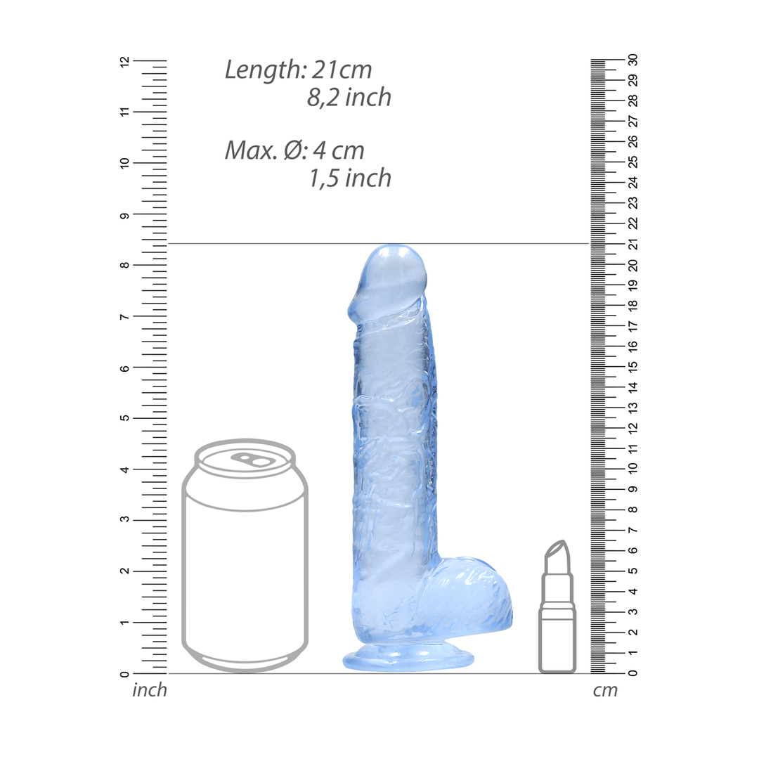Realrock by shots Realistische Dildo met Ballen - 8 / 21 cm (7423522631690)