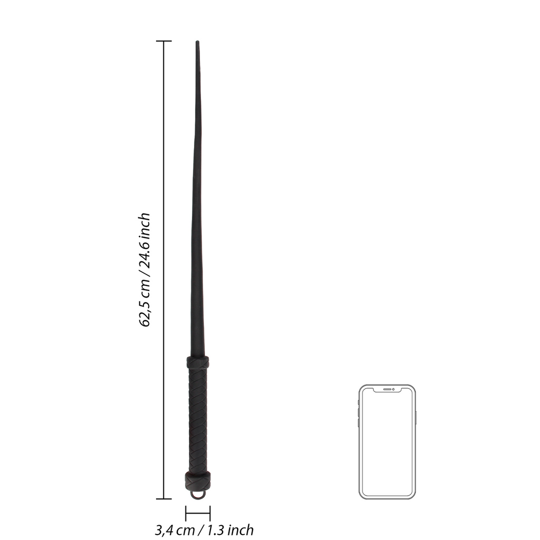 Ouch! by shots Silicone Staartzweep - Zwart (8714273048271)