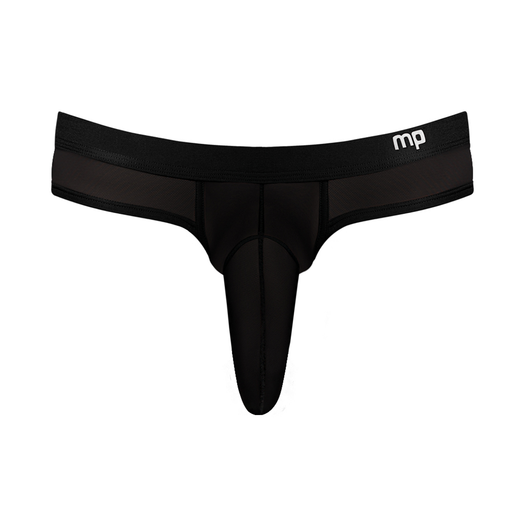 Male power Hose Thong - L/XL - Zwart (845830073165)