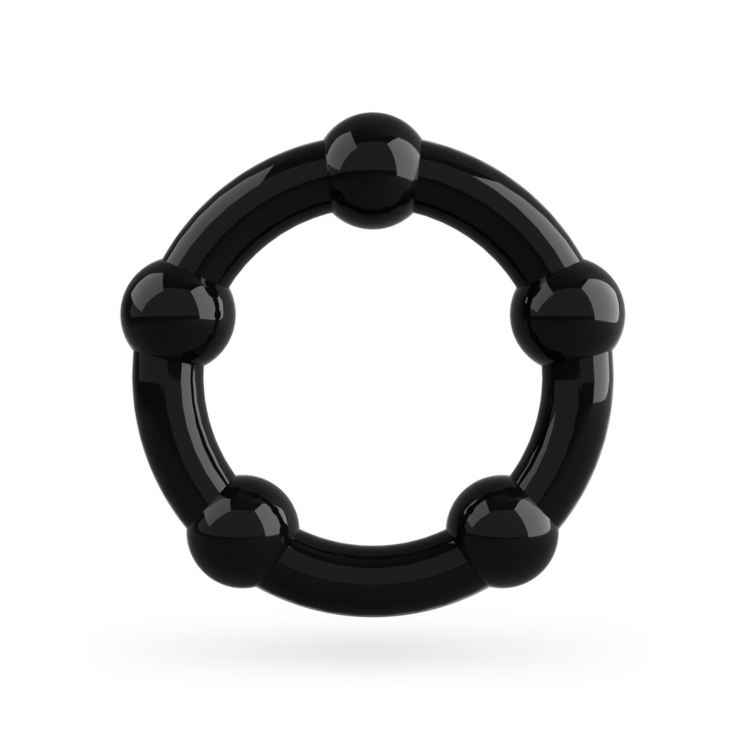 Crushious Triple Bead - Cockring Set - Zwart (799632354734)