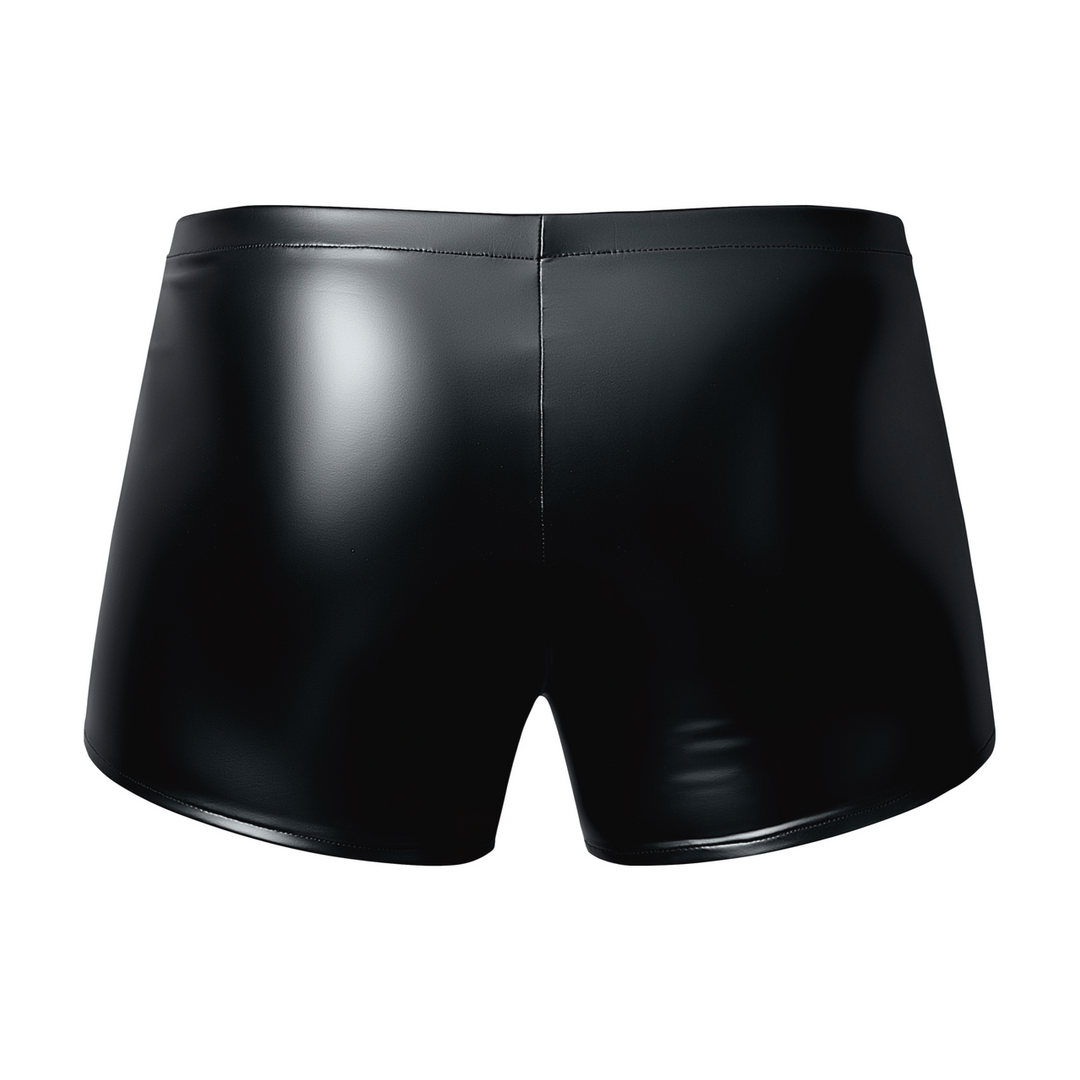 Male power Wetlook Pouch Short - S - Zwart (845830095044)