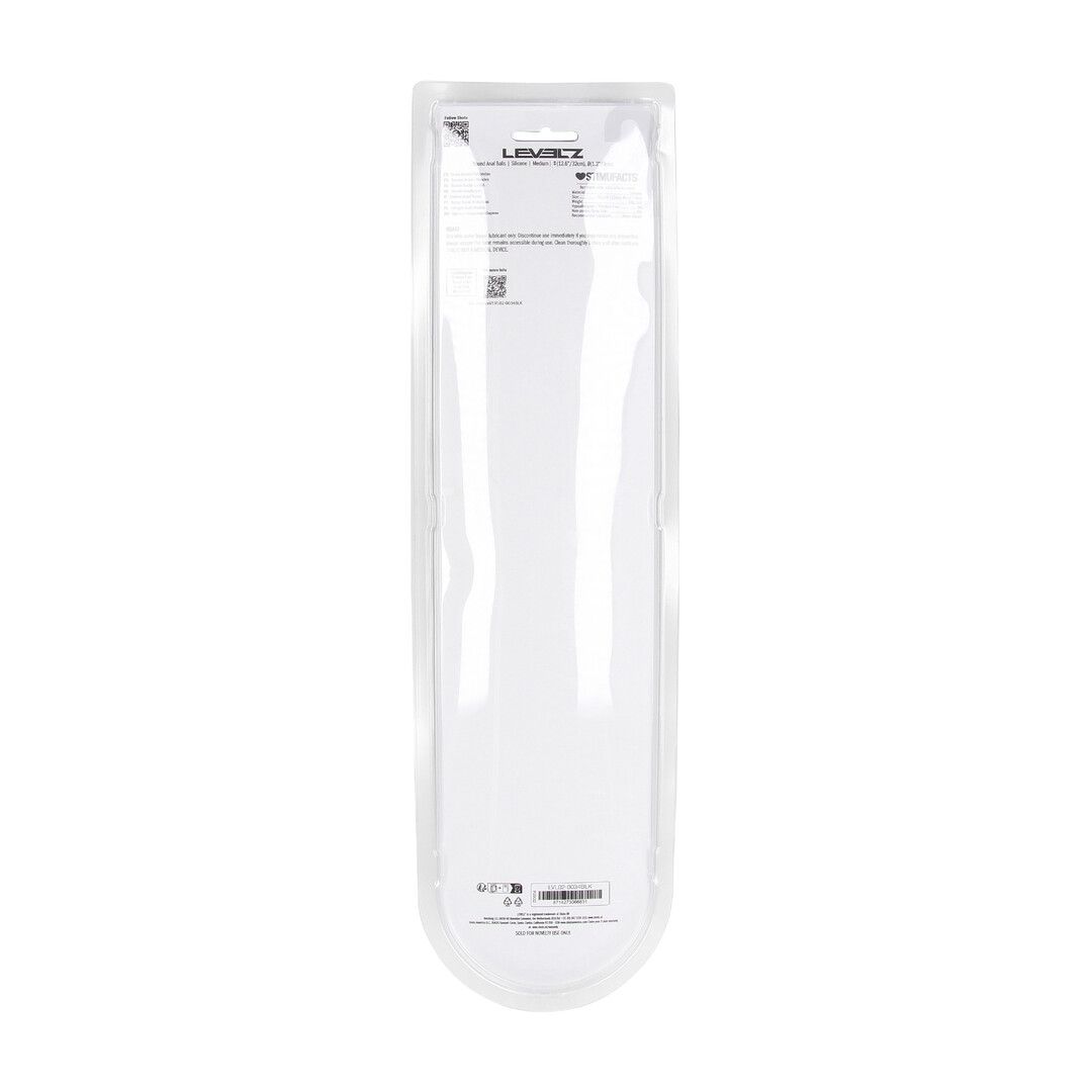 Levelz by shots Ronde Siliconen Anale Ballen - M - 30mm - Zwart (8714273066831)