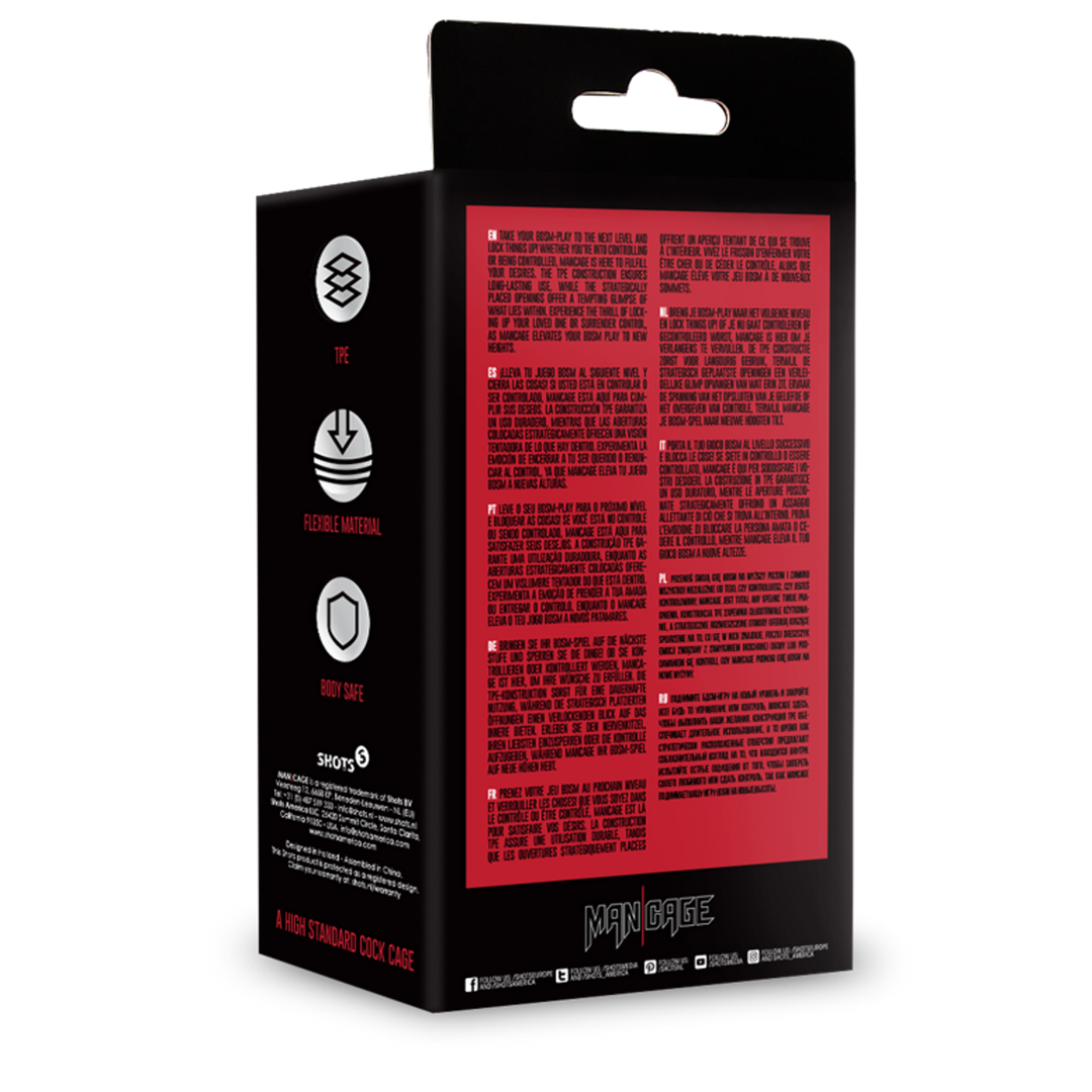 Mancage by shots Model 29 - TPE Buitenechtigheidscage - Transparant (8714273051332)