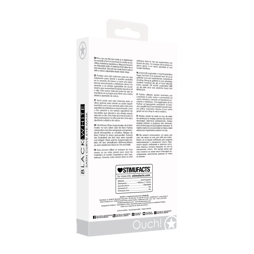 Ouch! by shots Satin Curvy Oogmasker (7423522576533)