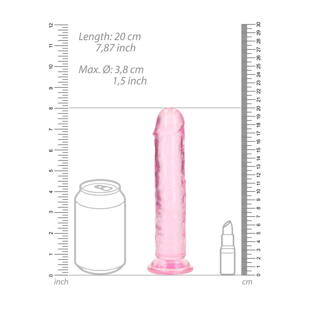 Realrock by shots Rechtdoor Dildo met Zuignap - 7'' / 18 (8714273524485)