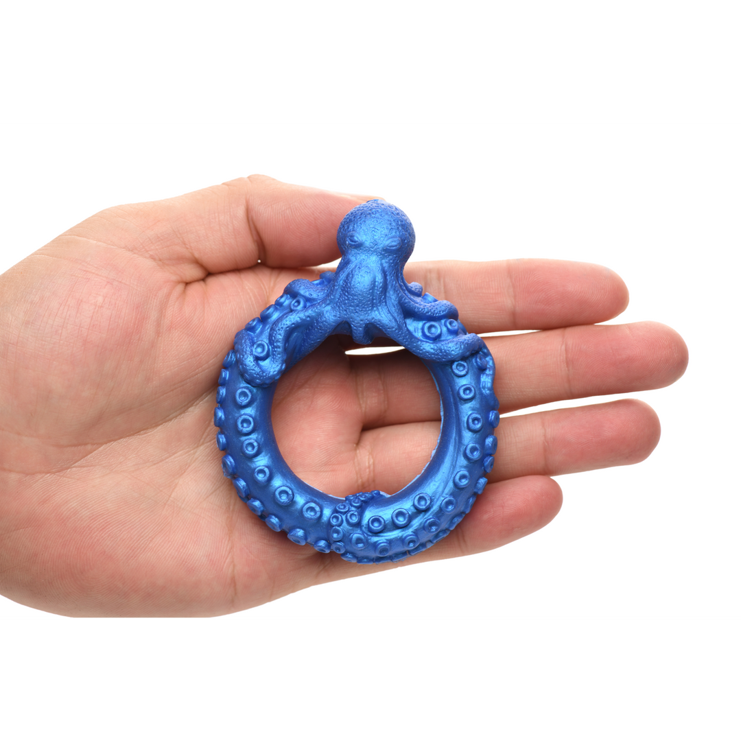 Xr brands Poseidon's Octo-Ring - Siliconen Cockring - Blauw (848518053299)