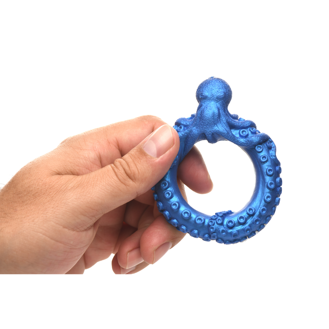 Xr brands Poseidon's Octo-Ring - Siliconen Cockring - Blauw (848518053299)