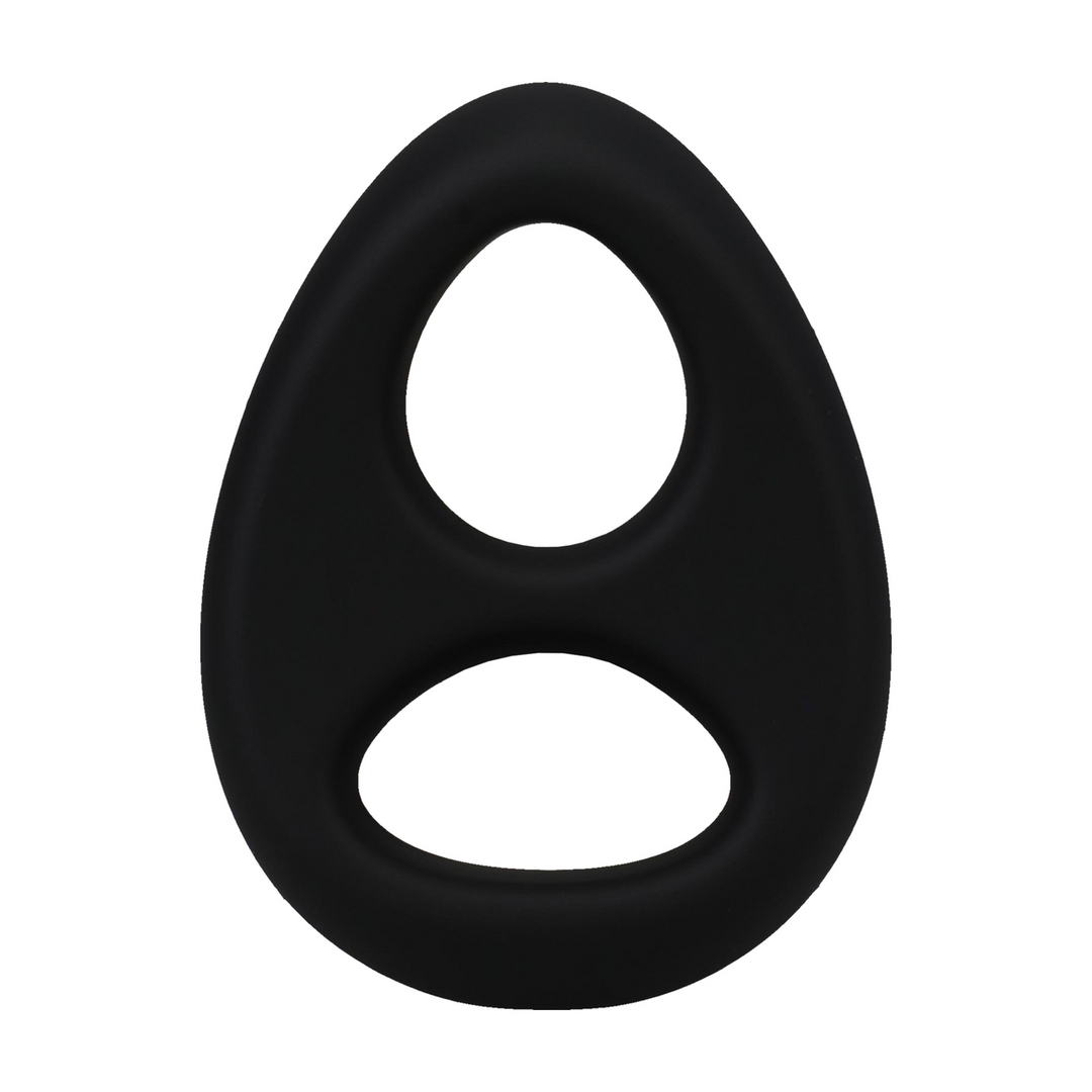 Doc johnson The Code - Siliconen Cockring met Bandana - Zwart (782421098391)