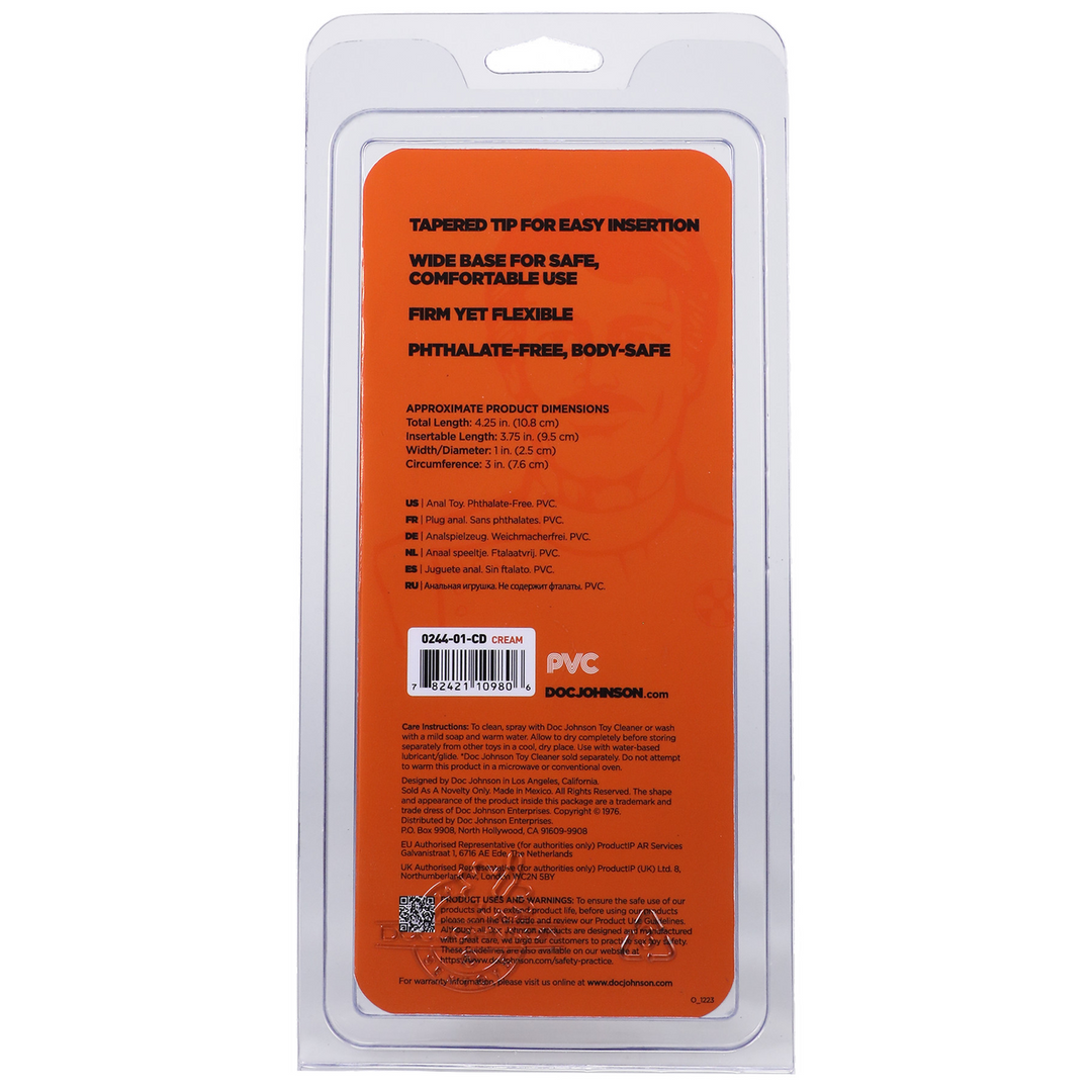 Doc johnson Classic Butt Plug - Klein - Vlees (782421109806)