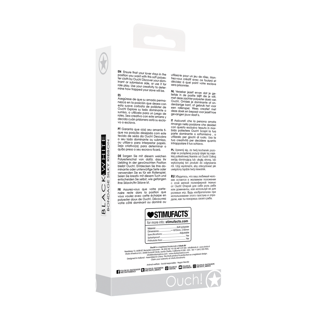 Ouch! by shots Zijdeachtige Bondage Riem (7423522574560)