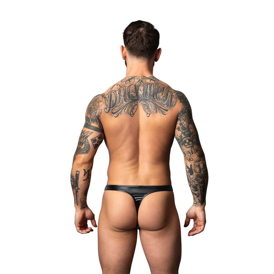 Male power Wetlook Bong Thong - L/XL - Zwart (845830095136)