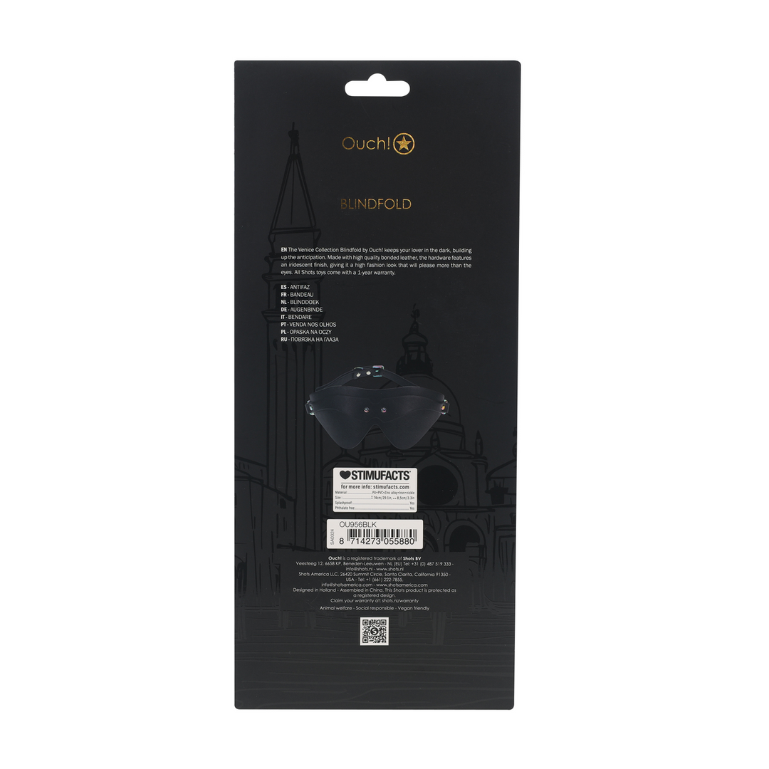 Ouch! by shots Venice Collectie - Oogmasker - Zwart (8714273055880)