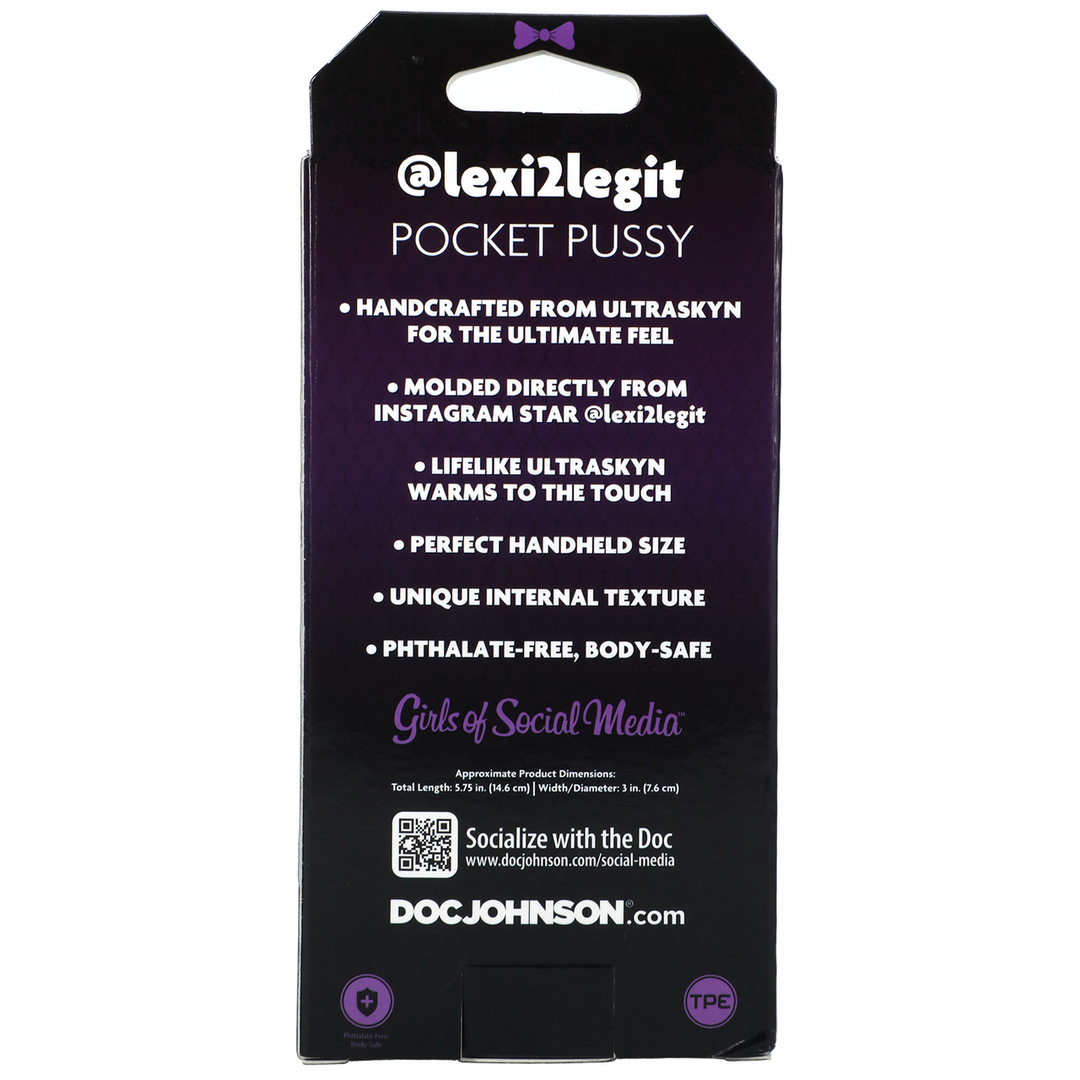 Doc johnson GOSM - ULTRASKYN Pocket Pussy Masturbator (782421081980)
