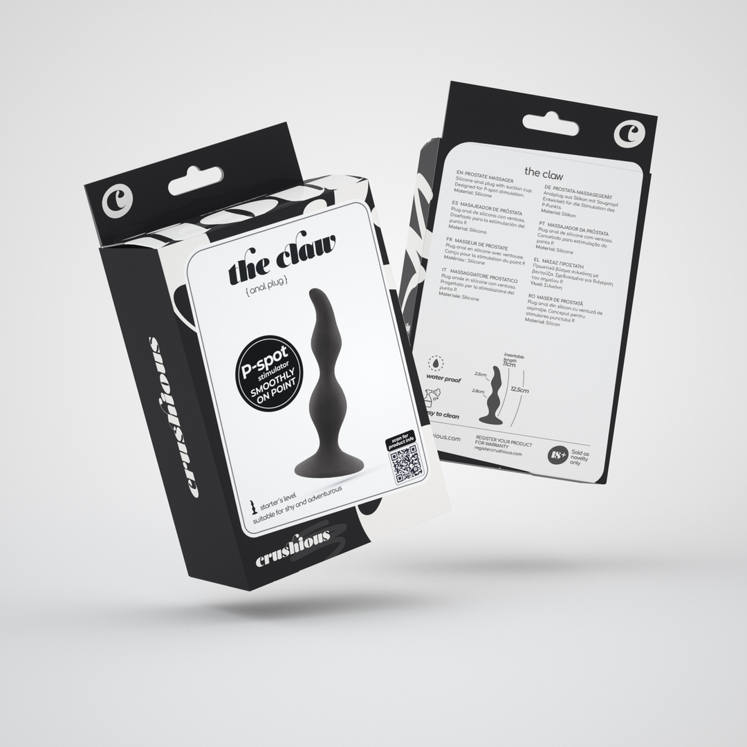 Crushious The Claw - Prostaat Massager Plug - Zwart (7403254150294)