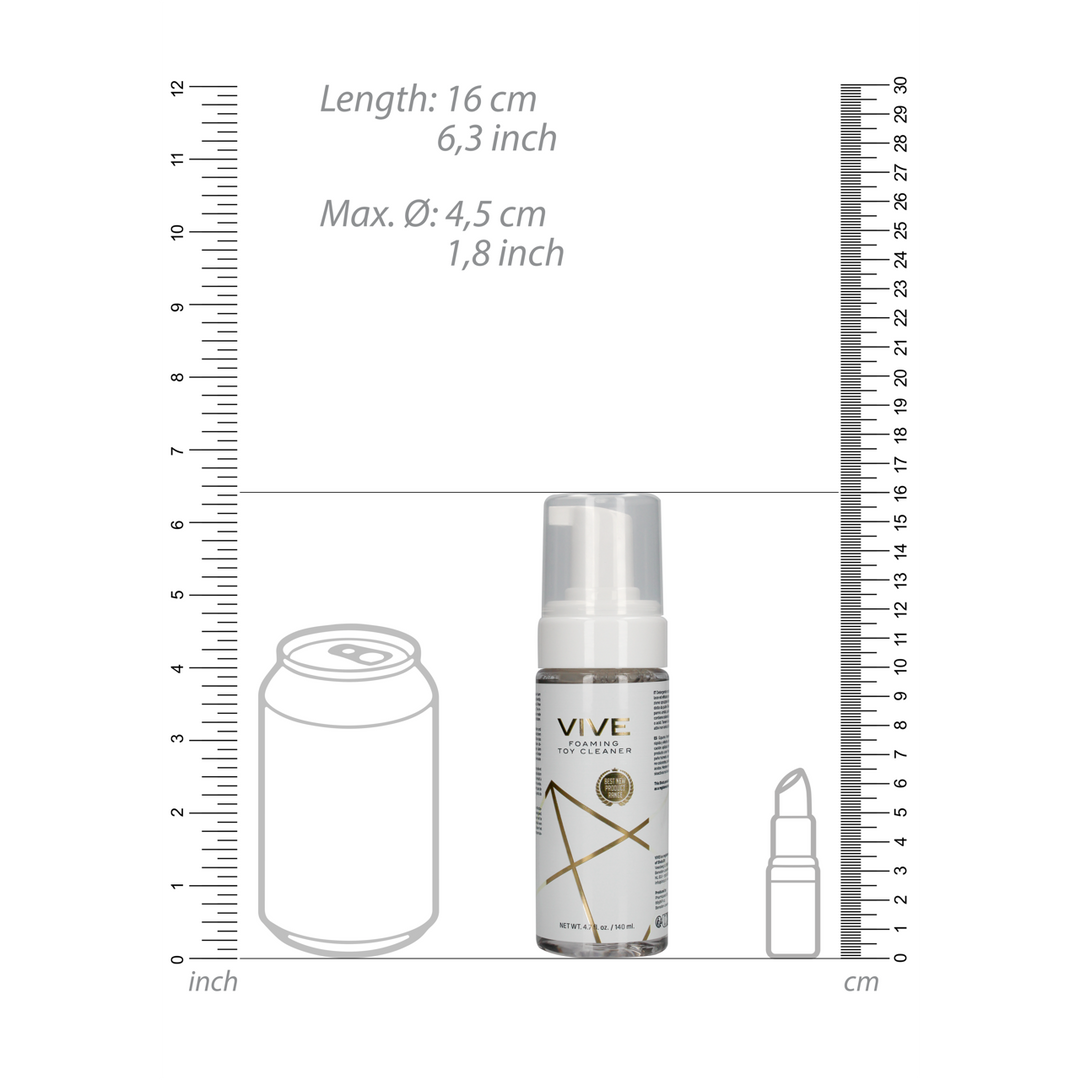 Vive by shots Sponsende Speelgoedreiniger - 4,7 fl oz / 140 ml (8714273937230)