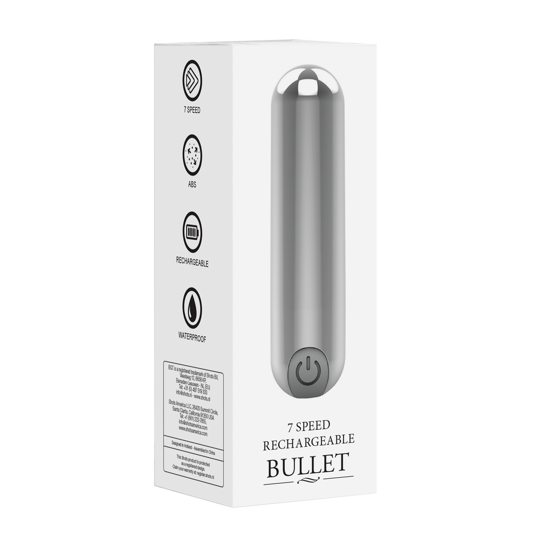 Be good tonight by shots 10 Speed Oplaadbare Bullet - Zilver (8714273928832)