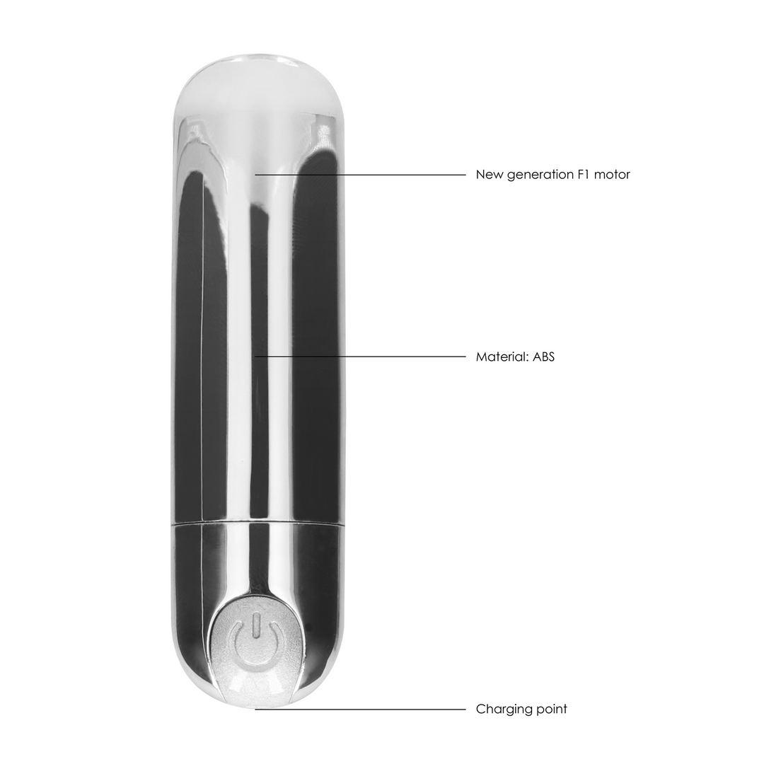 Be good tonight by shots 10 Speed Oplaadbare Bullet - Zilver (8714273928832)