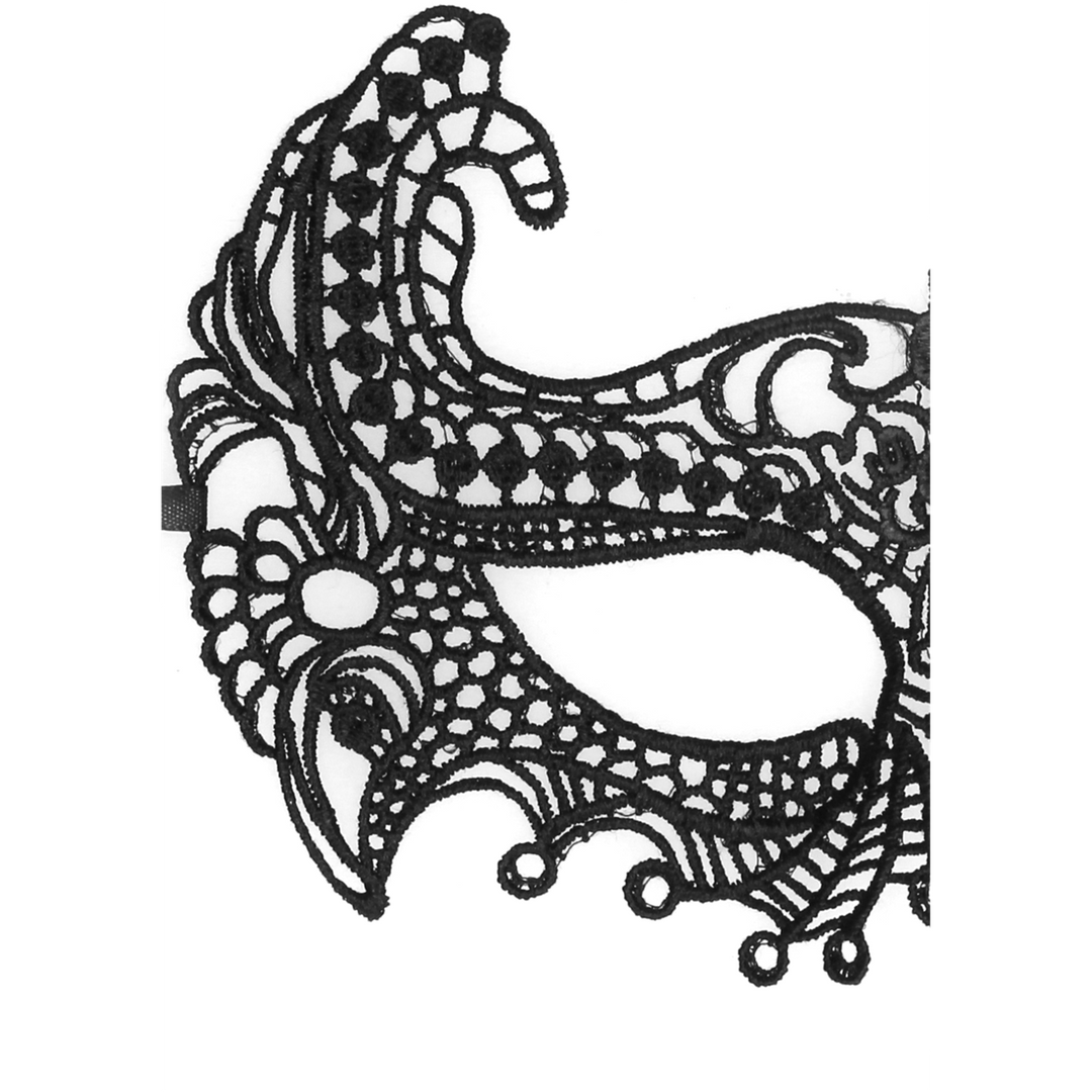 Ouch! by shots Keizerin - Zwarte Kanten Masker (8714273548085)