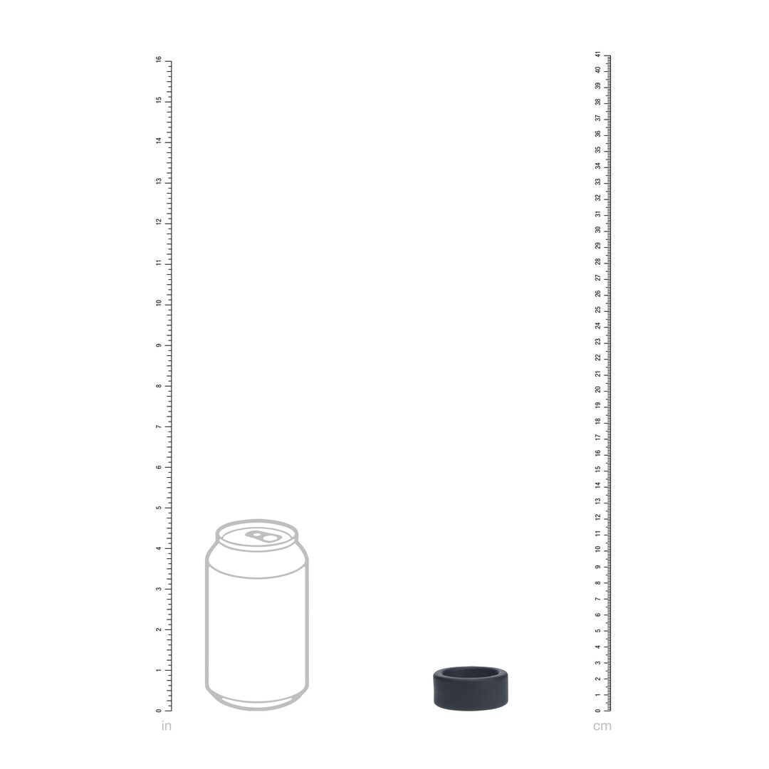 Levelz by shots Vloeibare Silicoen Balriem - S - 34mm - Zwart (8714273062161)