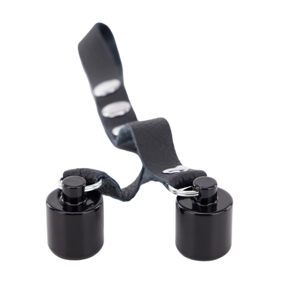 Red leather Leren Ballenrek Gewichten 2 x 50 gr - Zwart (3701019810495)