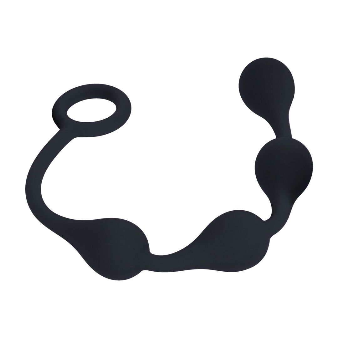 Levelz by shots Waterdrop Siliconen Anale Ballen - S - 20mm - Zwart (8714273066855)