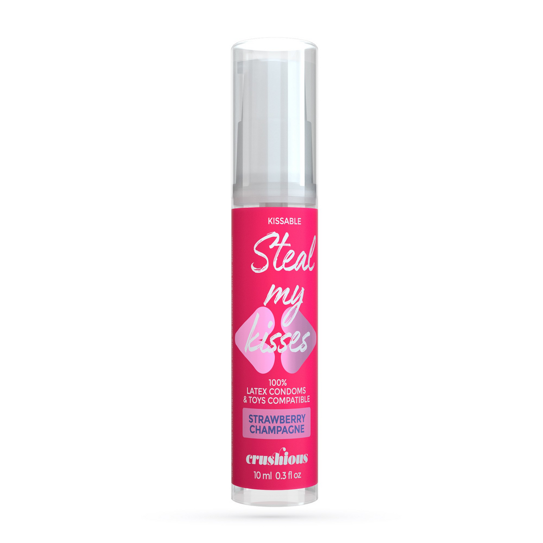 Crushious Steal My Kisses - Glijmiddel - Aardbeien Champagne Smaak - 0,3 fl oz / 10 ml (7403254159877)