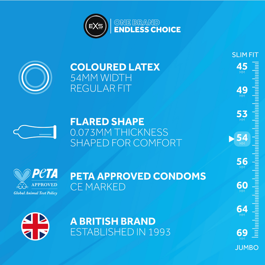 EXS Zwarte Latex Condoms - Condoms - 100 Stuks (5027701002947)