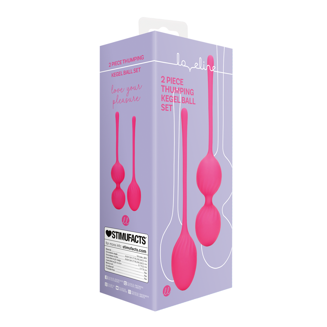 Loveline by shots 2 Piece Thumping Kegel Ball Set - Wilde Aardbei (8714273050663)