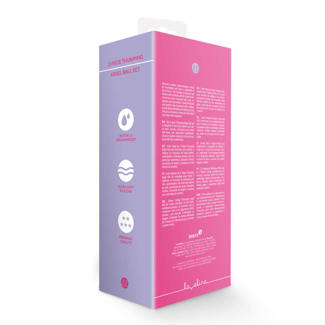 Loveline by shots 2 Piece Thumping Kegel Ball Set - Wilde Aardbei (8714273050663)