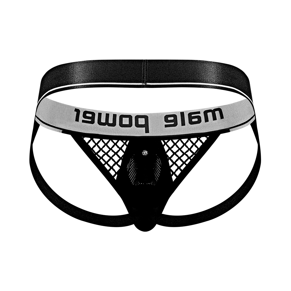 Male power Cock Ring Jock - S/M - Zwart (845830084093)