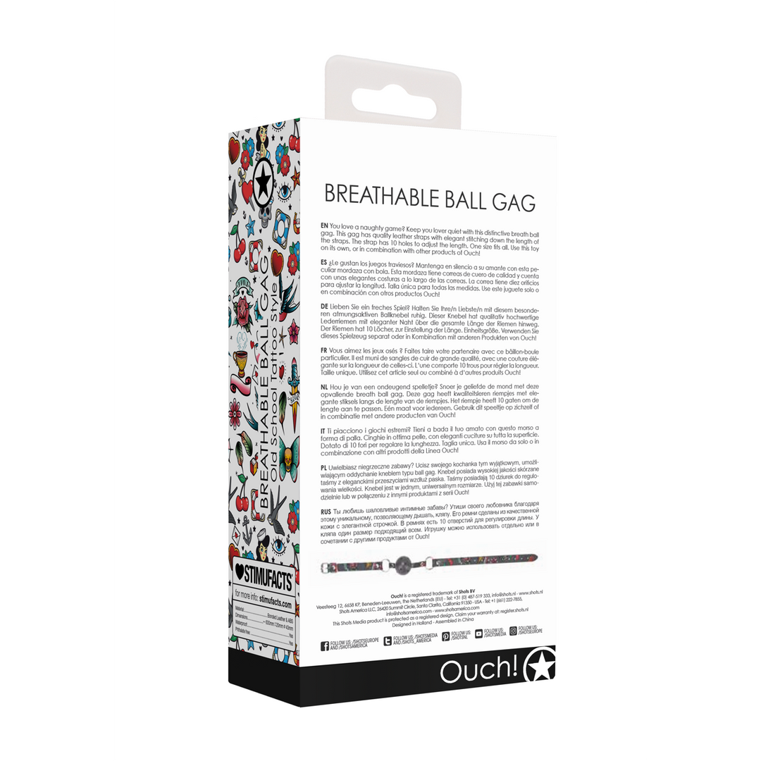 Ouch! by shots Ademend Ball Gag (8714273491626)