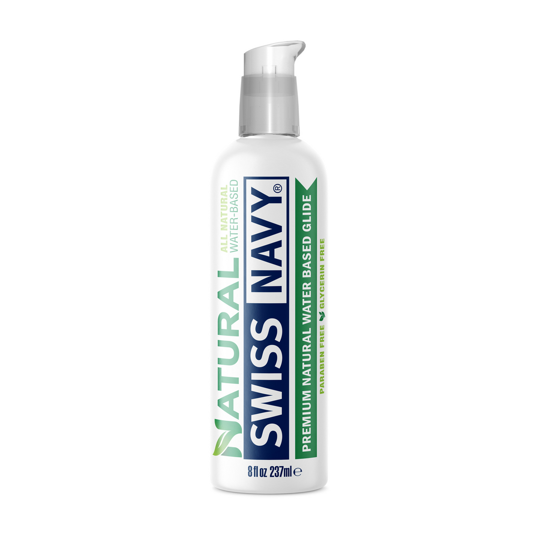 Swiss navy Natural - Premium All Natural Waterbased Lubricant - 8 fl oz / 236 ml (699439007781)