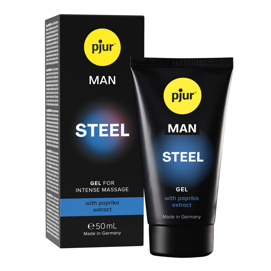 Pjur MAN Steel - Gel for Intense Massage - 1.7 fl oz / 50 ml (827160111670)