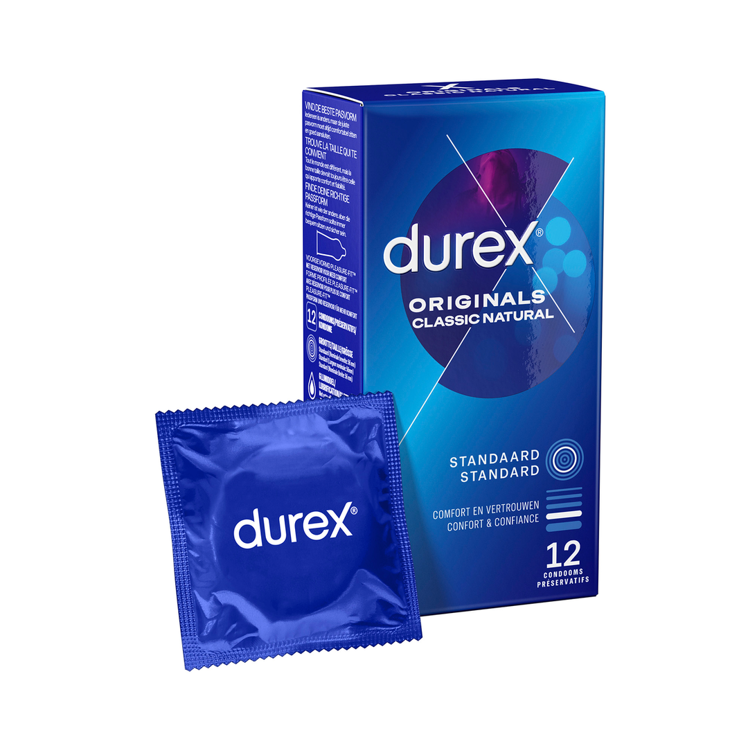 Durex Originals Classic Natural - Condoms - 12 Stuks (5010232968424)
