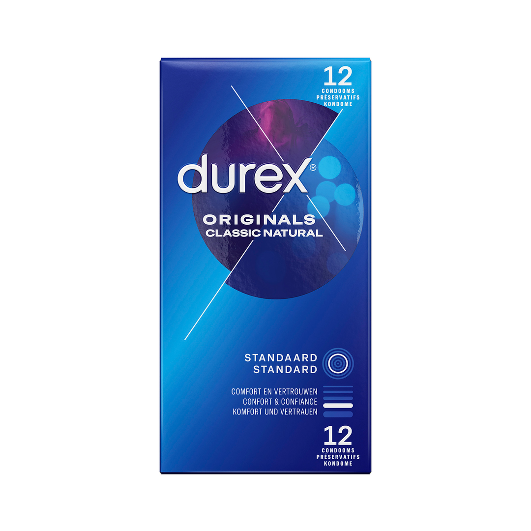 Durex Originals Classic Natural - Condoms - 12 Stuks (5010232968424)