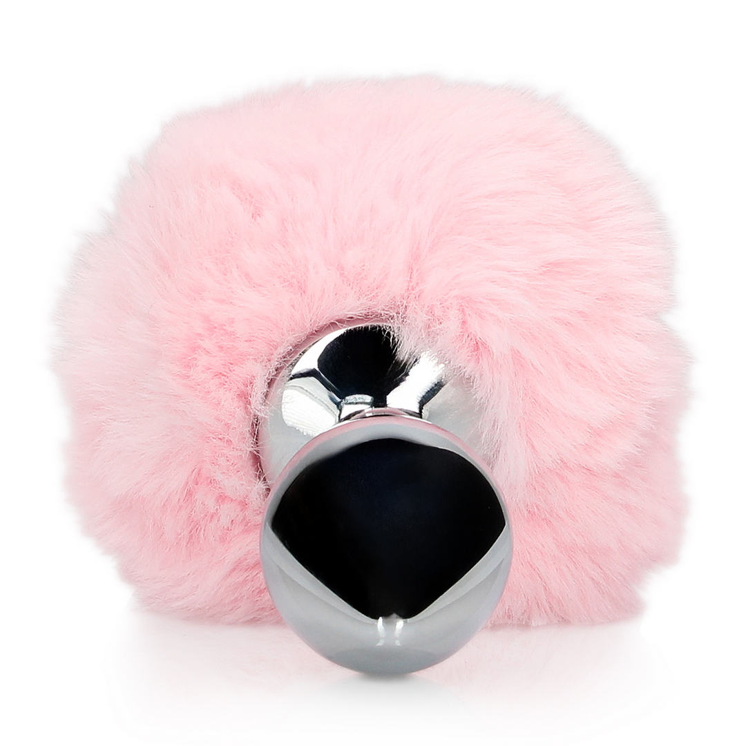Ouch! by shots Konijnenstaart met metalen buttplug (8714273047830)