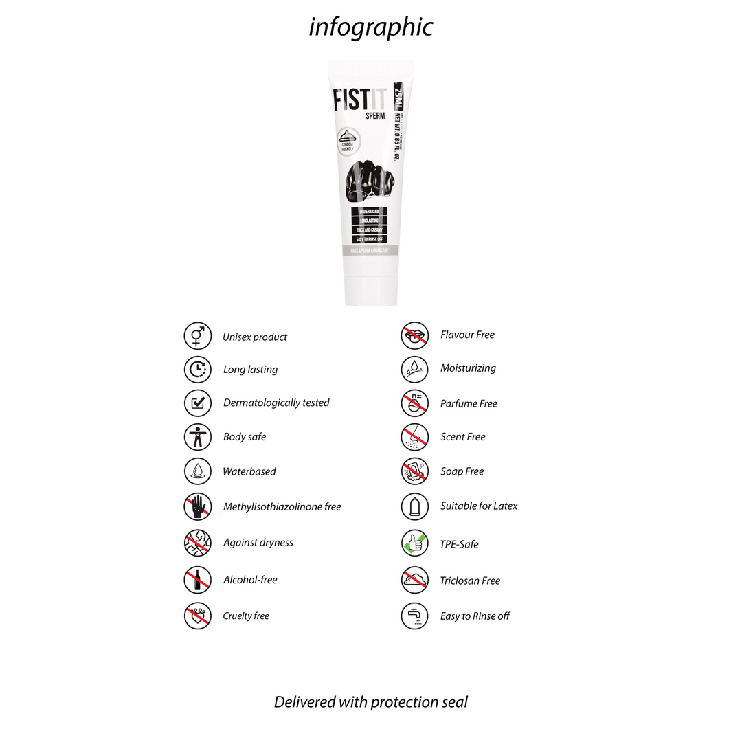 Fist it by shots Sperma-achtige Glijmiddel - 0,8 fl oz / 25 ml (8714273936677)