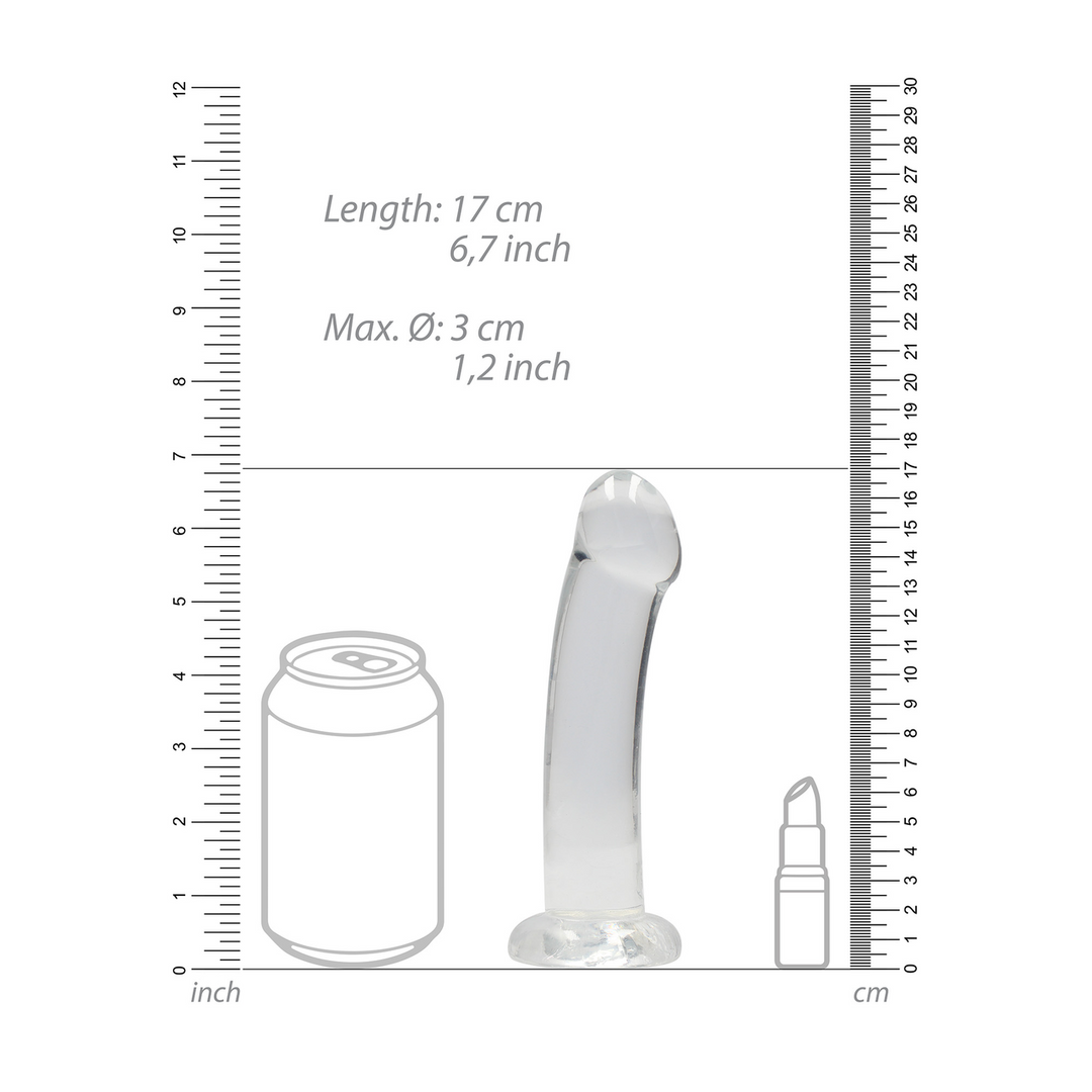 Realrock by shots Non-Realistische Dildo met Zuignap - 7 / 17 cm (7423522581520)
