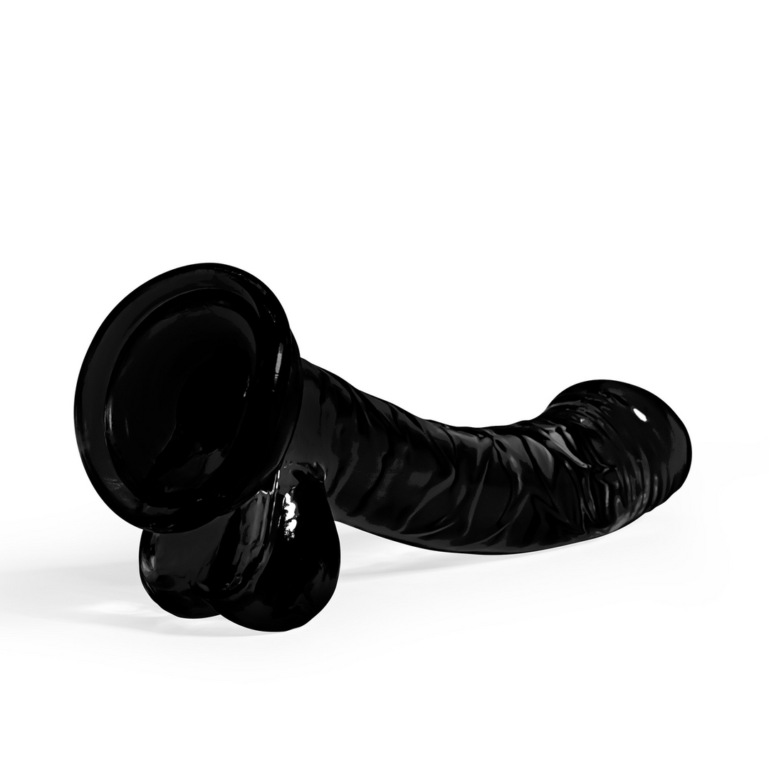 Crushious Hudini - Jelly Flexibele Anale Dildo - 6,9/ 17,5 cm - Zwart (7403254158825)